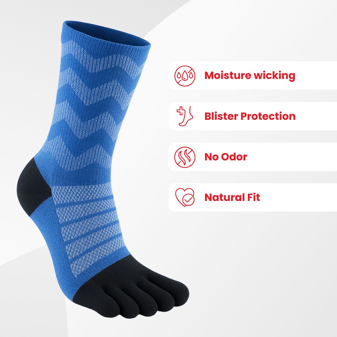 Kintoe Merino Wool Crew toe socks – feature view