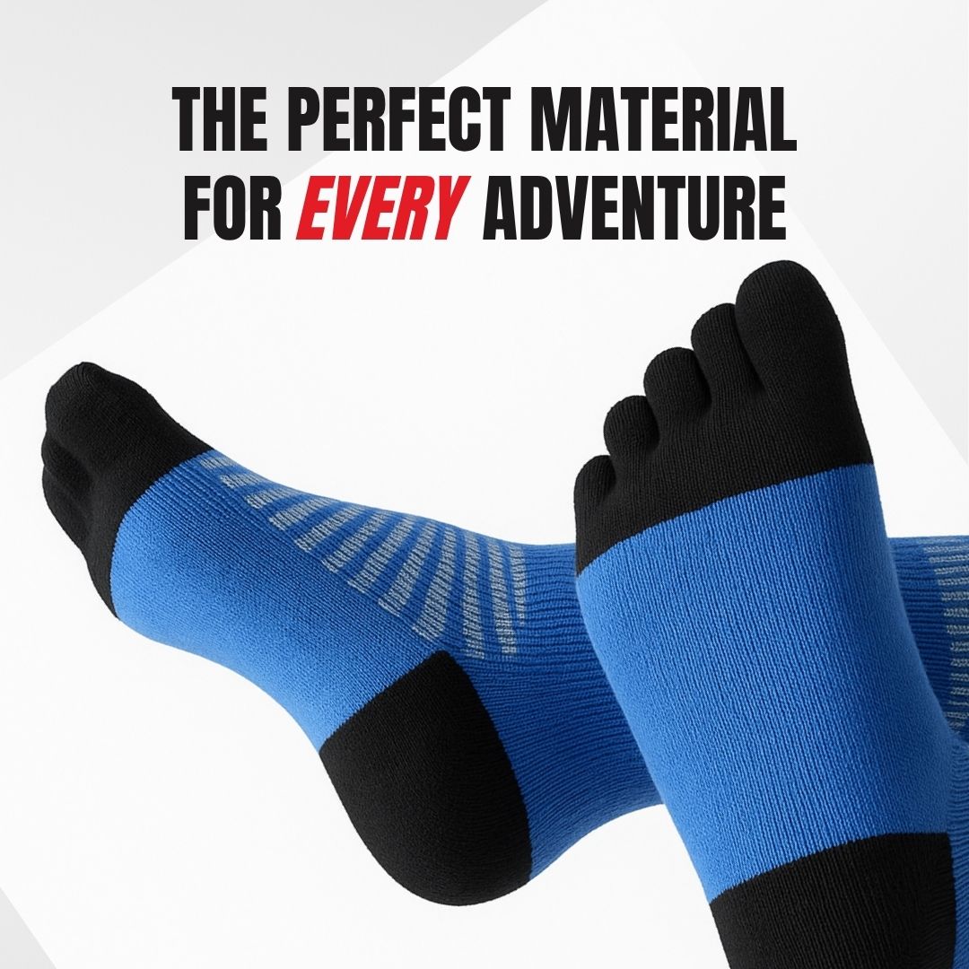 Kintoe Merino Wool Crew toe socks – design detail