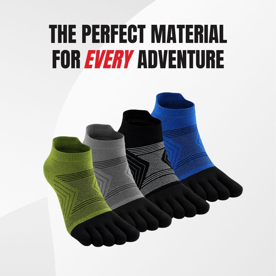 Kintoe Merino Wool No Show toe socks – lifestyle photo
