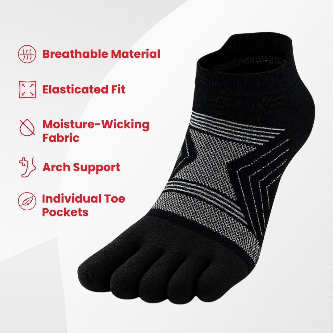 Kintoe Merino Wool No Show toe socks – feature view