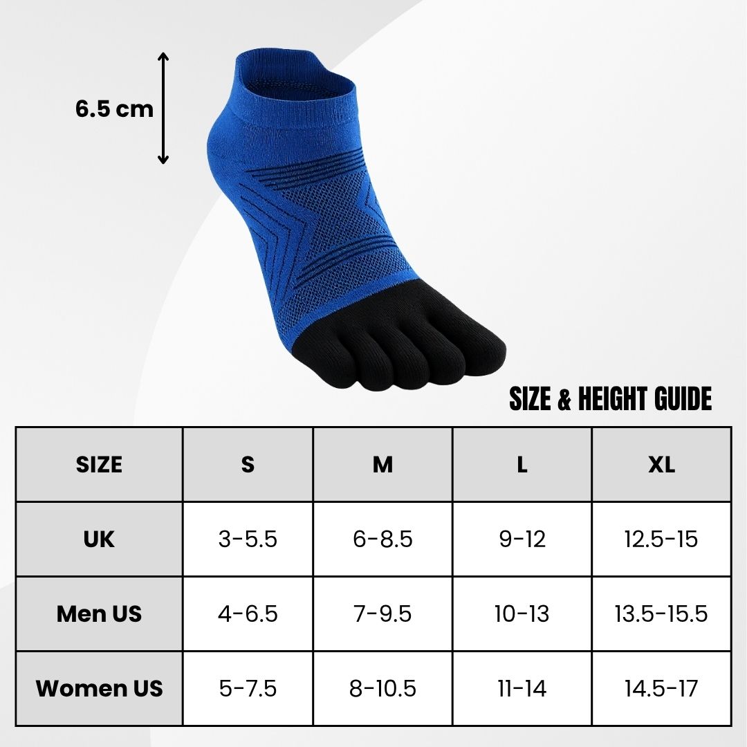Kintoe Merino Wool No Show sizing chart