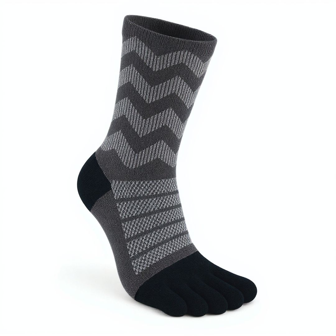 Kintoe Merino Wool Crew toe socks in grey