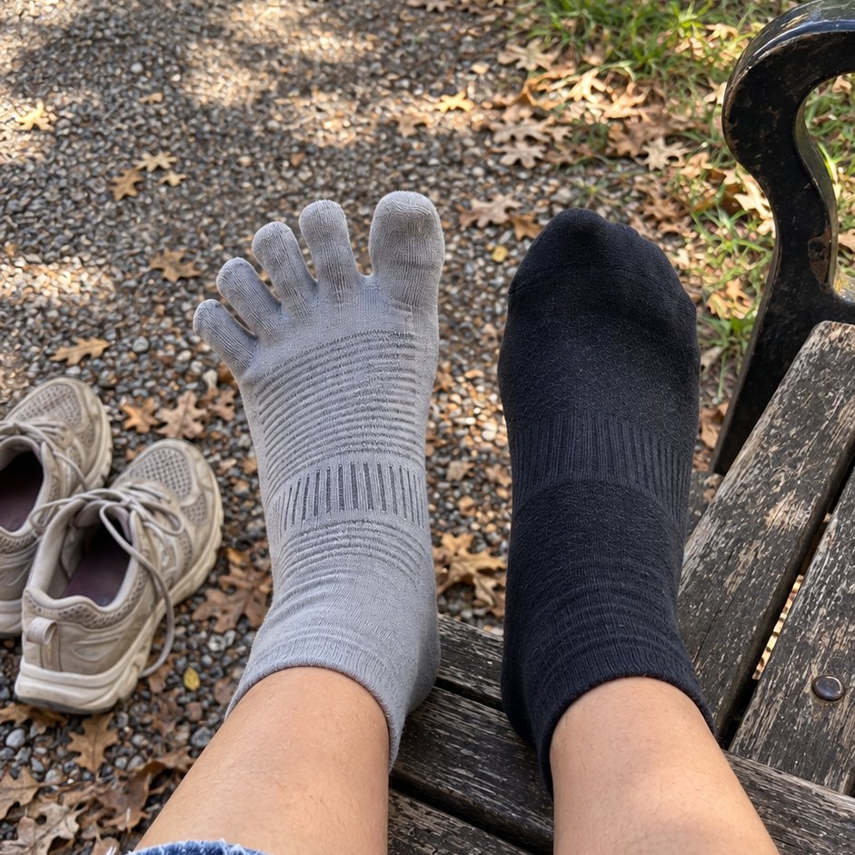 Let your toes spread out