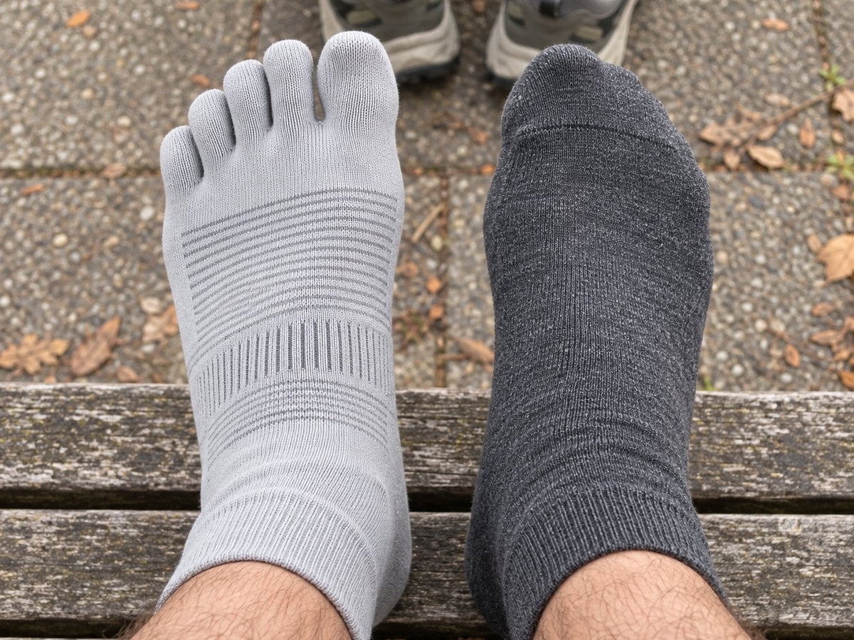 Get your toe socks while your size is in stock.