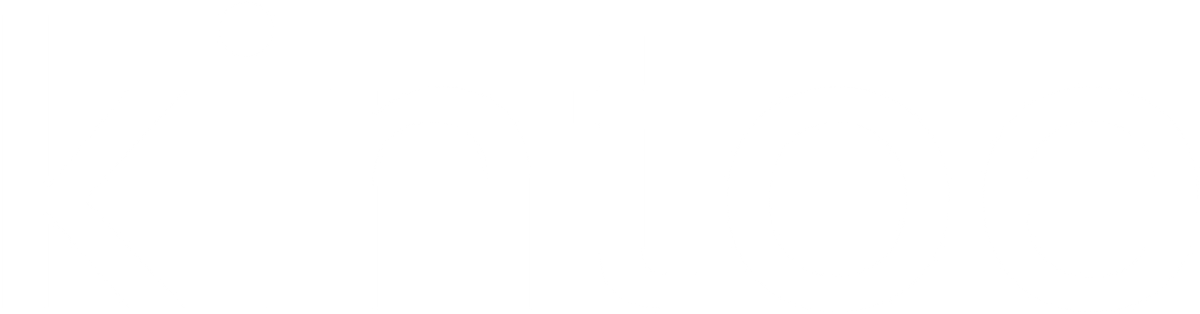 Text “kintoe” in lowercase, white font on a transparent background.